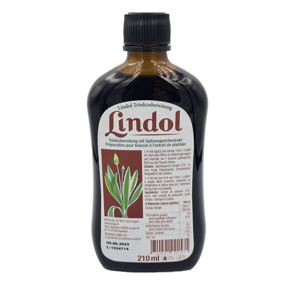LINDOL plantain fl 210 ml