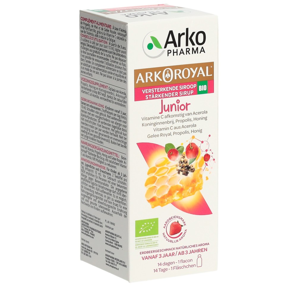 ARKOROYAL sirop fortifiant junior bio fl 140 ml