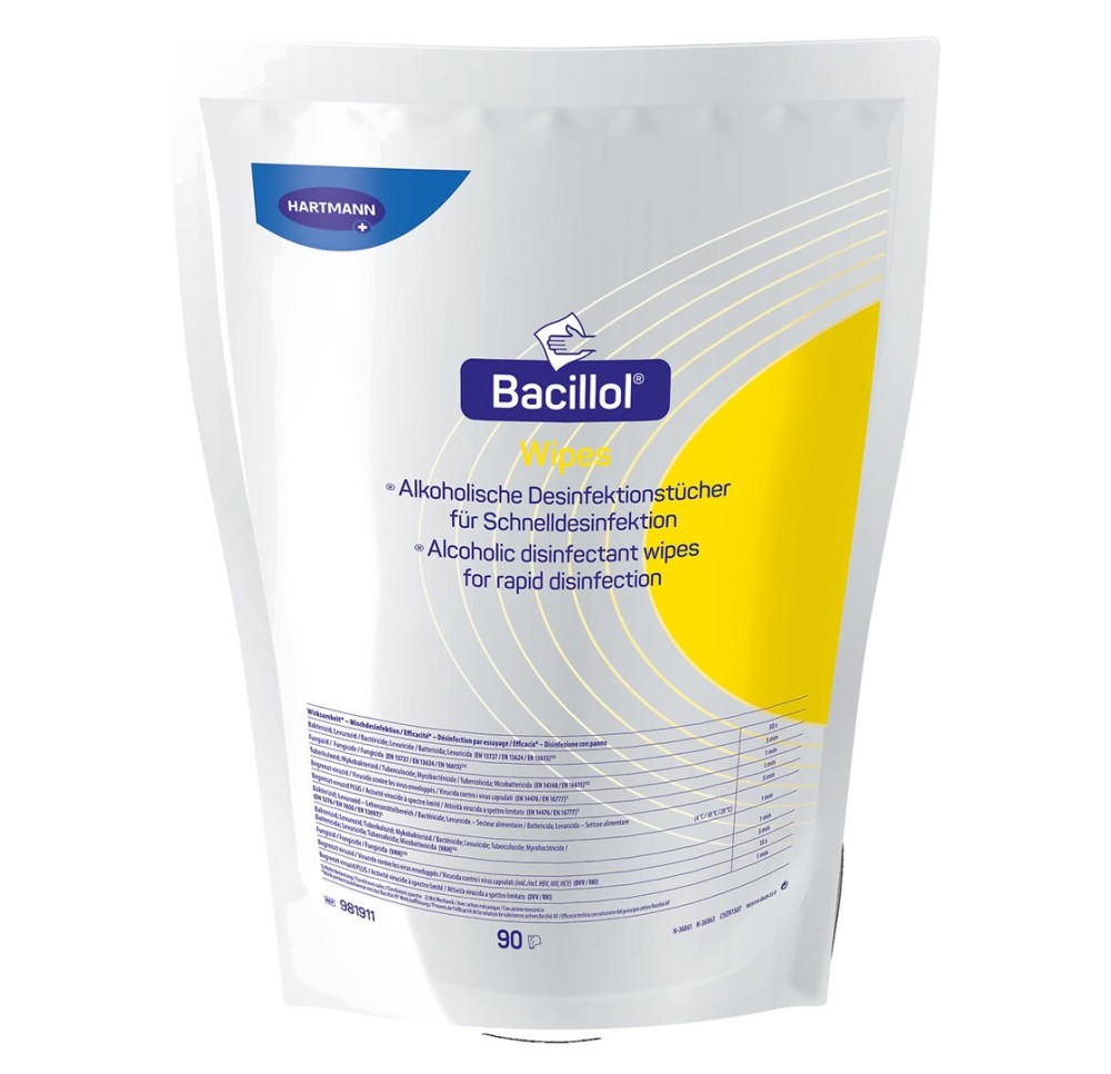 BACILLOL Wipes lingettes désinfect 4 x 90 pce