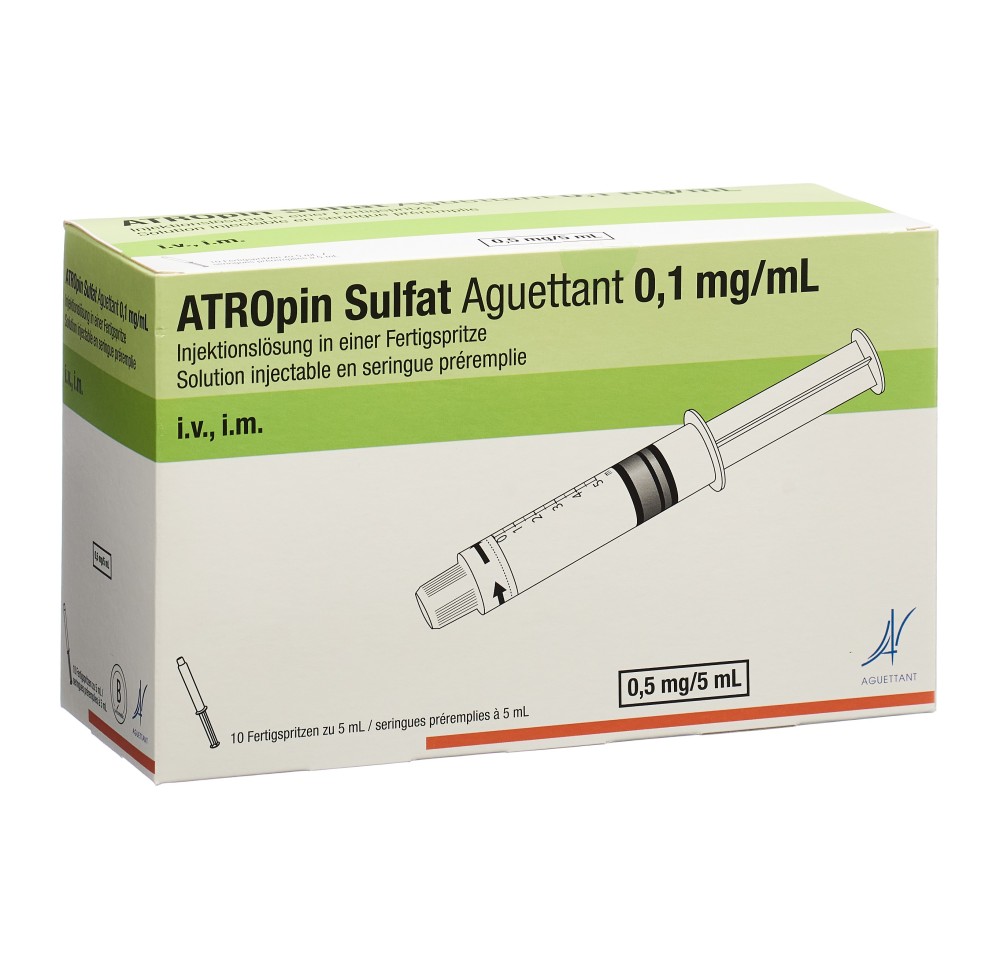 ATROPIN SULFAT Aguettant 0.5 mg/5ml 10 x 5 ml