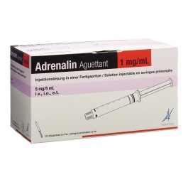 ADRENALIN Aguettant 5 mg/5ml 10 ser pré 5 ml