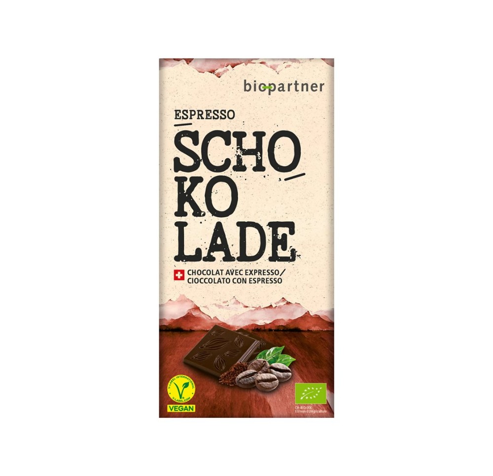 BIO PARTNER chocolat noir espresso 75 g