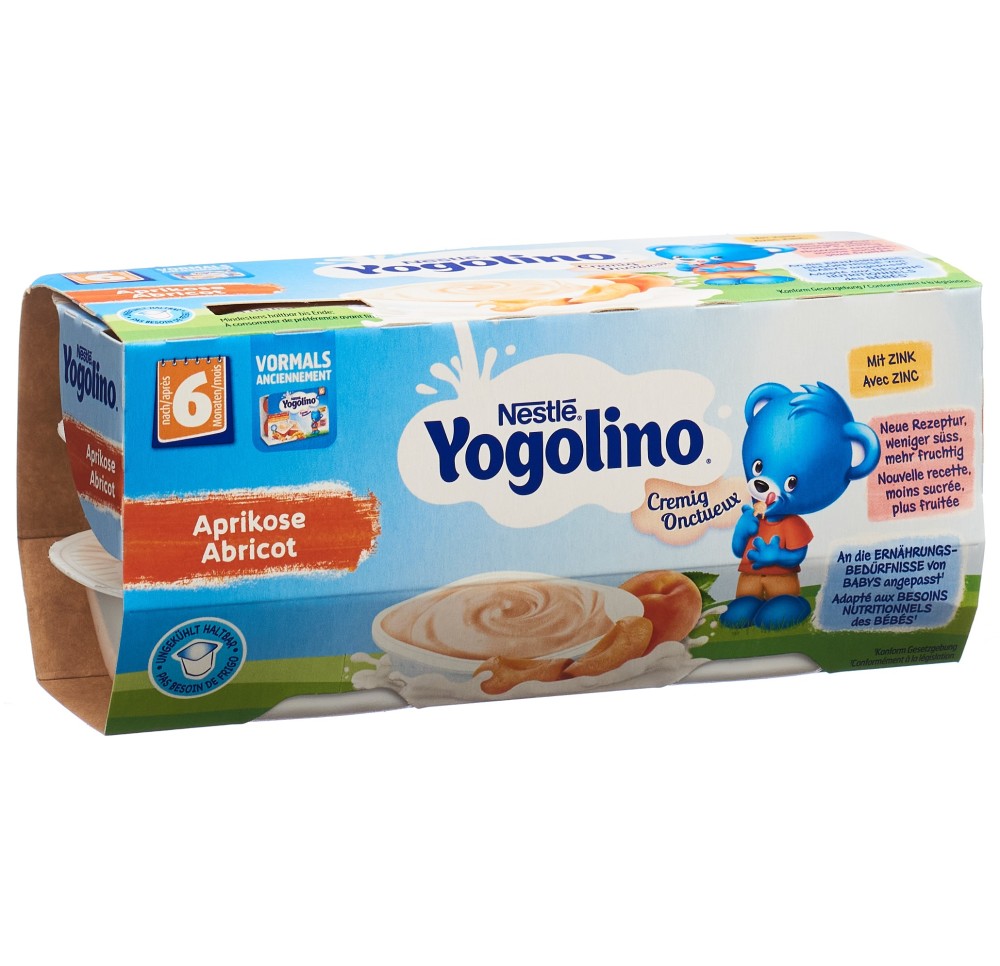 NESTLE Yogolino onctueux abricot 6m 6 x 50 g