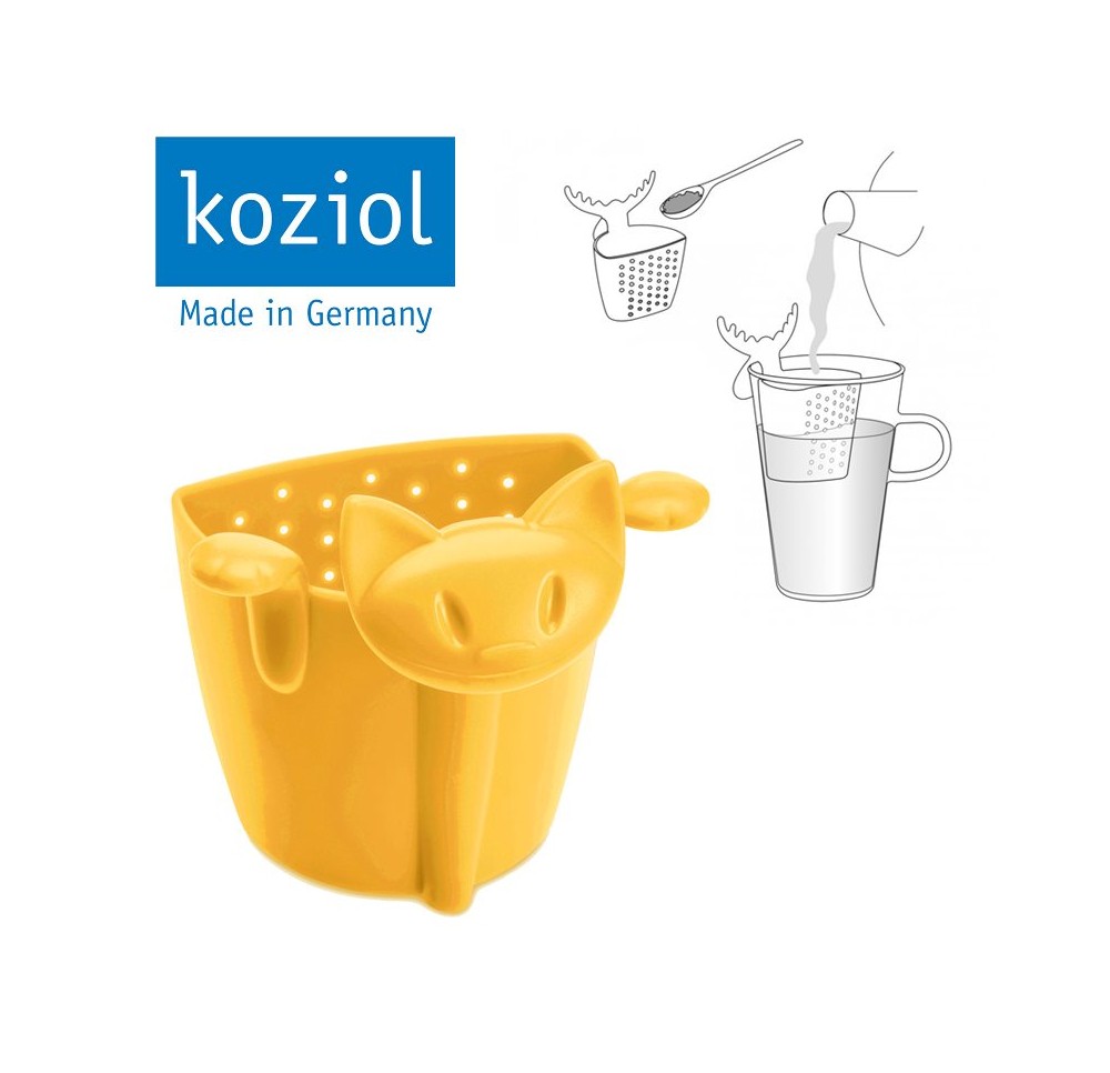 HERBORISTERIA passoire Koziol Miaou organic jaune