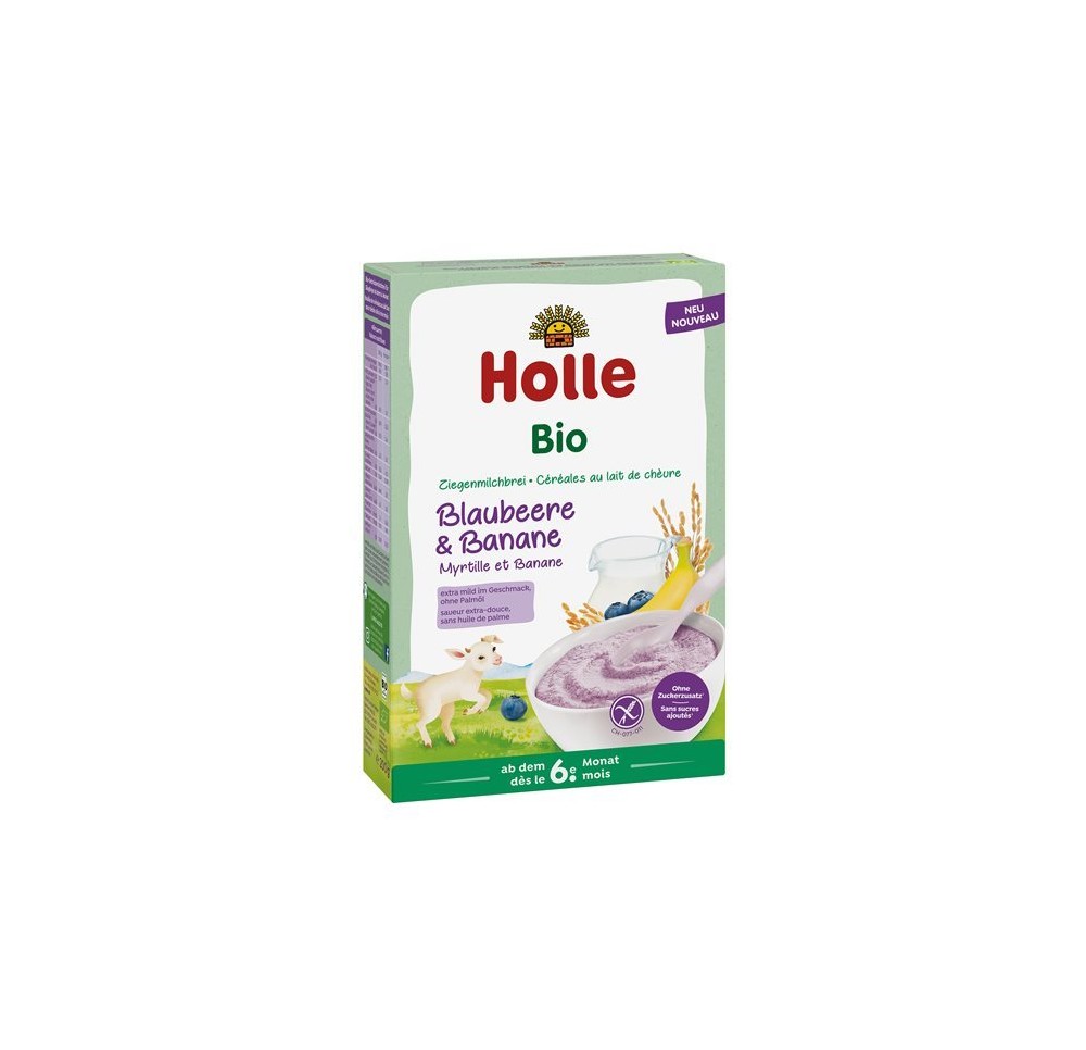 HOLLE céréales lait de chèvre myrt bana bio 200 g