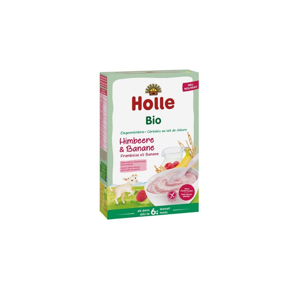 HOLLE céréales lait de chèvre framb bana bio 200 g