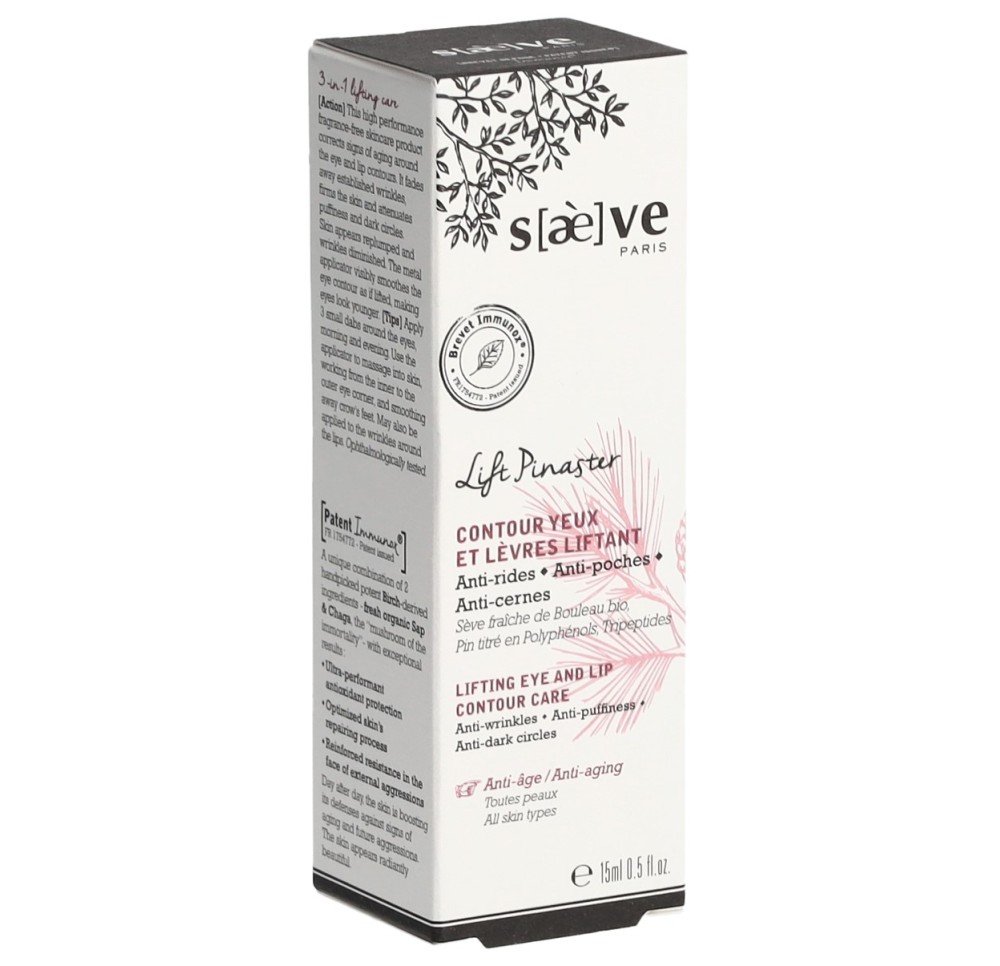 SAEVE Lift Pinaster cont yeux&lèv lif tb 15 ml