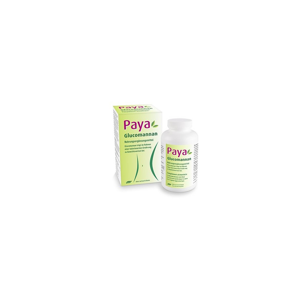 PAYA Glucomannan caps 500 mg bte 180 pce