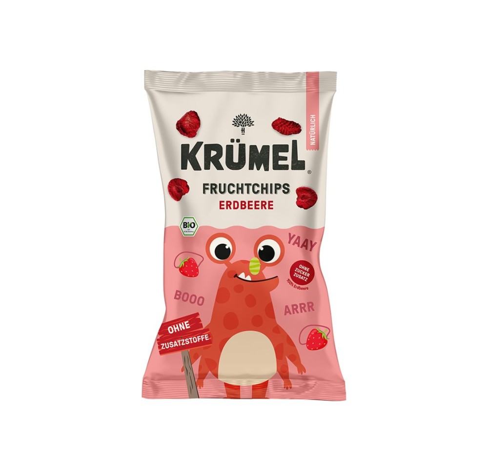 KRÜMEL chips de fruits à la fraise sach 10 g