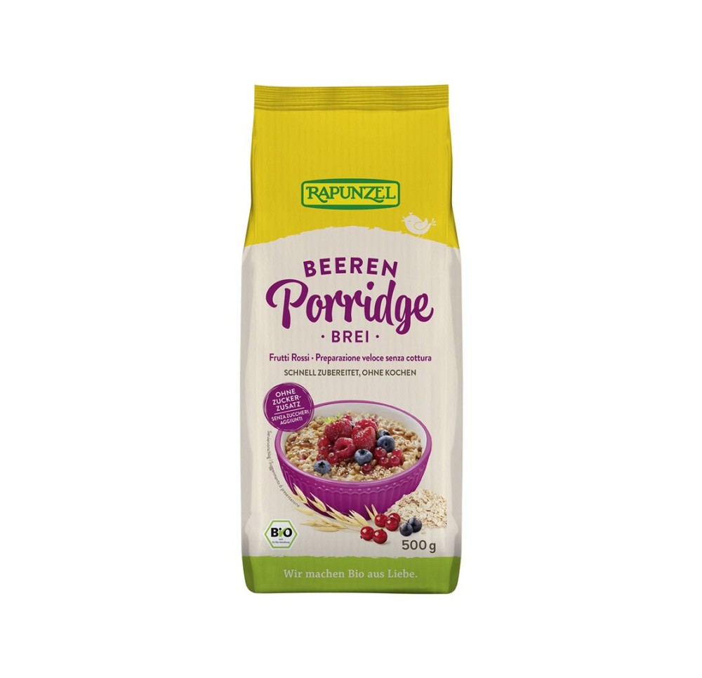 RAPUNZEL porridge aux fruites rouges sach 500 g
