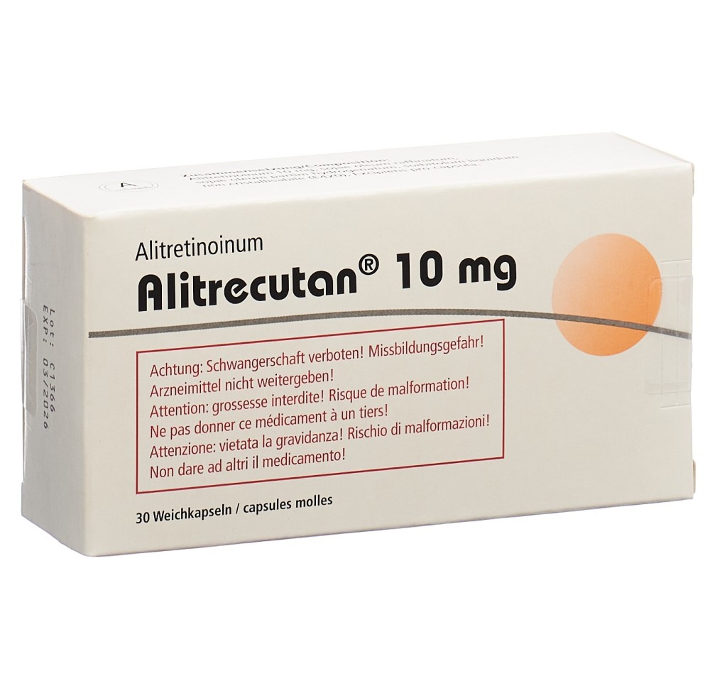 ALITRECUTAN caps moll 10 mg 30 pce