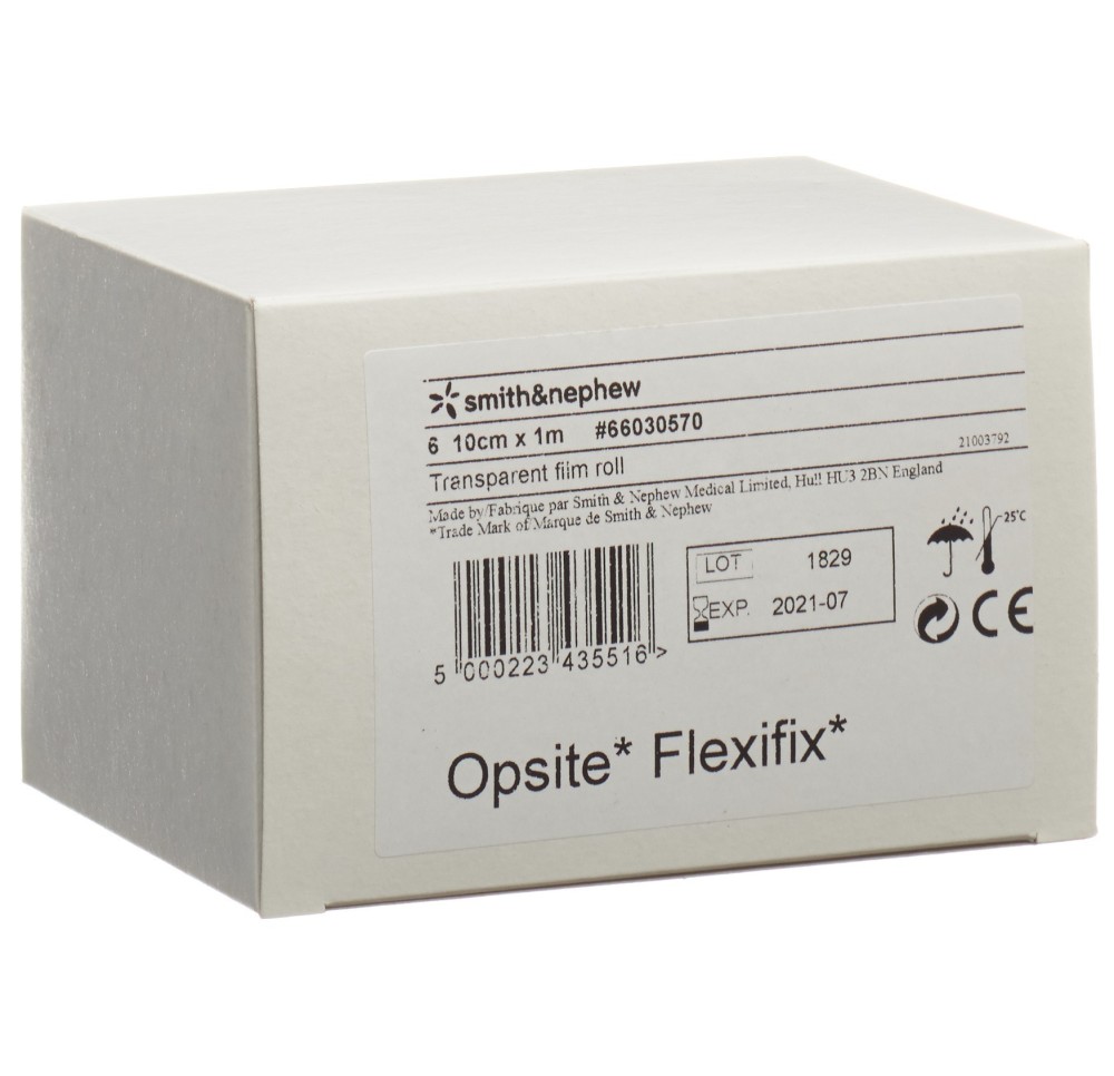 OPSITE FLEXIFIX film transparent 10cmx1m 6 rouleau