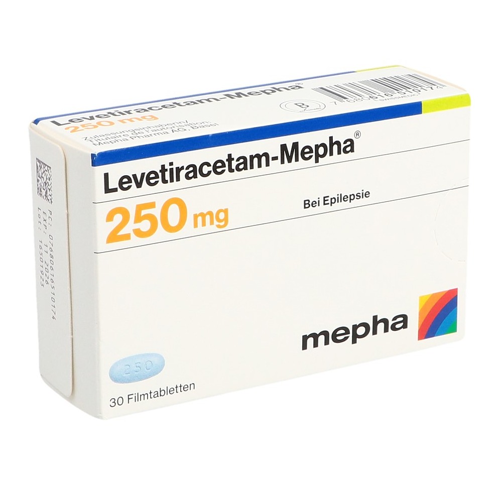 LEVETIRACETAM Mepha cpr pell 250 mg 30 pce