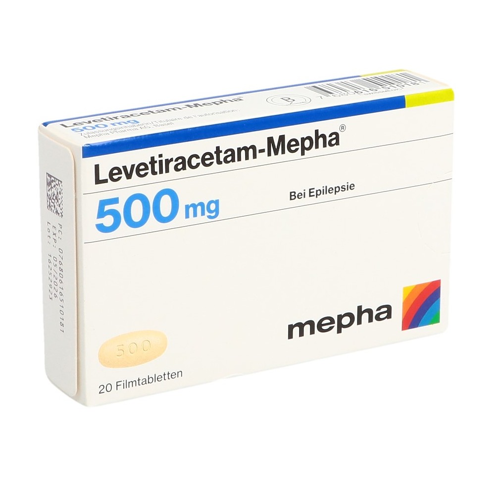 LEVETIRACETAM Mepha cpr pell 500 mg 20 pce
