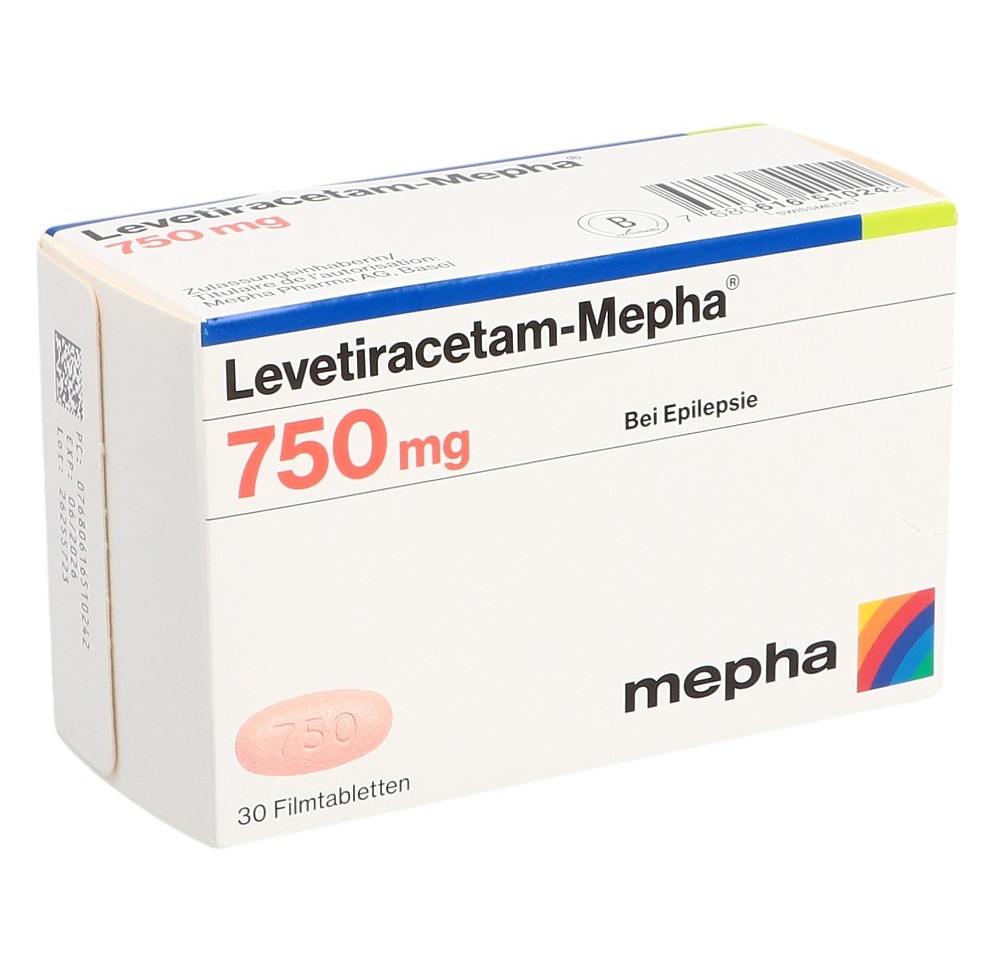 LEVETIRACETAM Mepha cpr pell 750 mg 30 pce