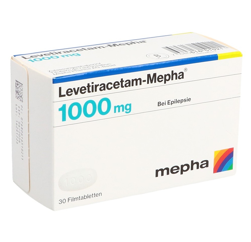 LEVETIRACETAM Mepha cpr pell 1000 mg 30 pce