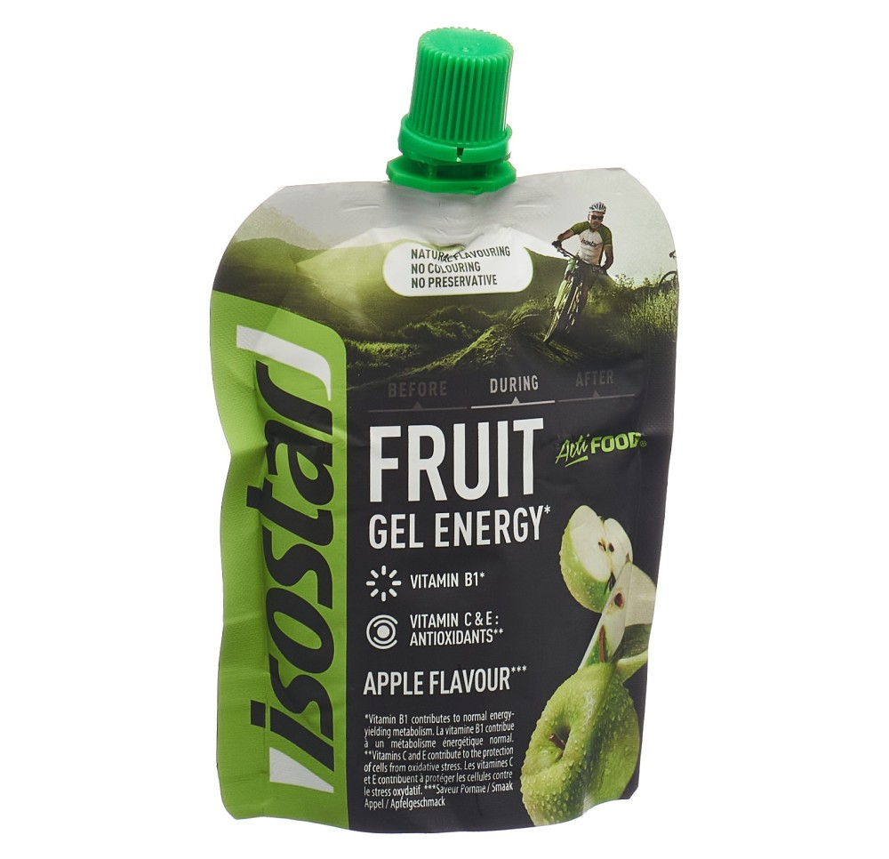 ISOSTAR Actifood conc énergét gel apple 90 g