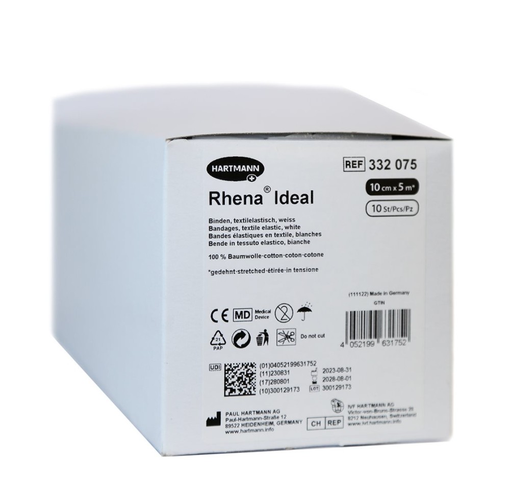 RHENA Ideal bande élastique 10cmx5m bla n 10 pce