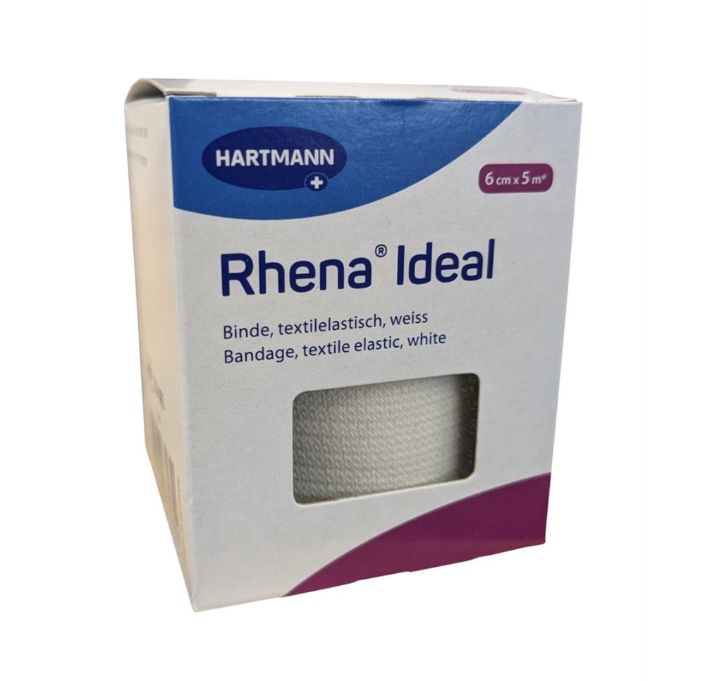 RHENA Ideal bande élastique 6cmx5m blanc