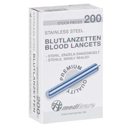 MEDIWARE lancettes de sang stérile 200 pce