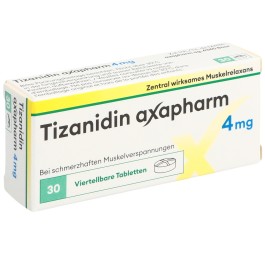 TIZANIDINE axapharm cpr 4 mg 30 pce