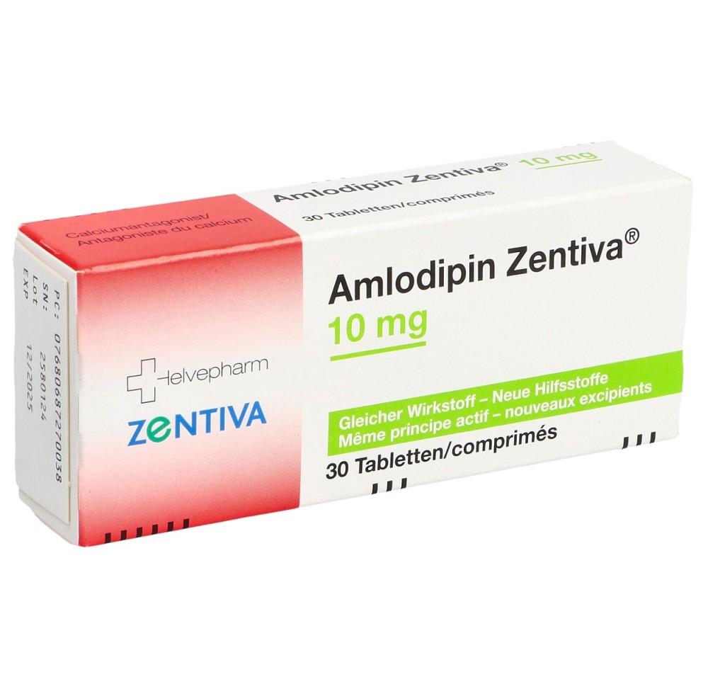 AMLODIPIN Zentiva cpr 10 mg (nouv) 30 pce