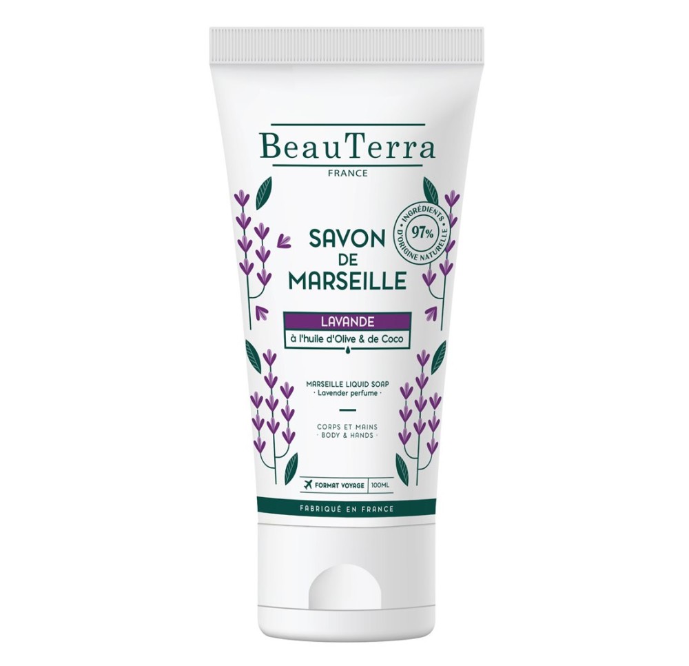 BEAUTERRA savon Marseille liq lavande 100 ml