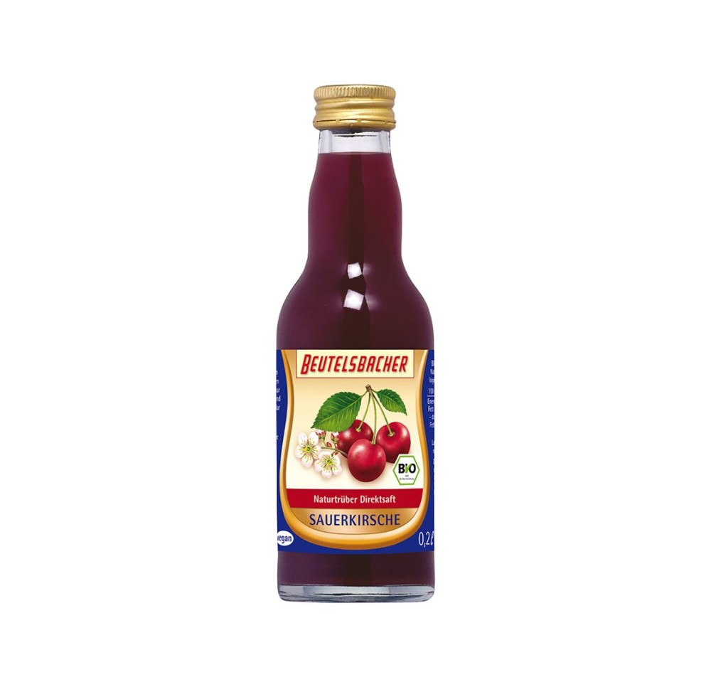 BEUTELSBACHER jus de cerise aigre pur verre 200 ml