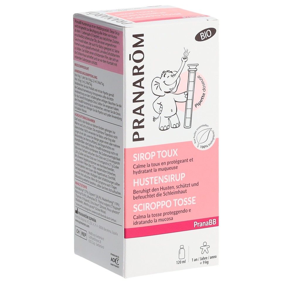 PRANAROM PranaBB sirop toux bébé bio fl 120 ml