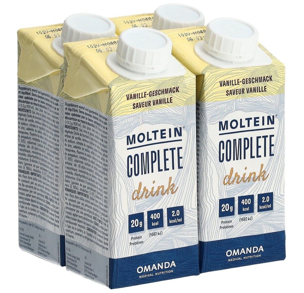 MOLTEIN Complete Drink vanille 4 tétra 200 ml