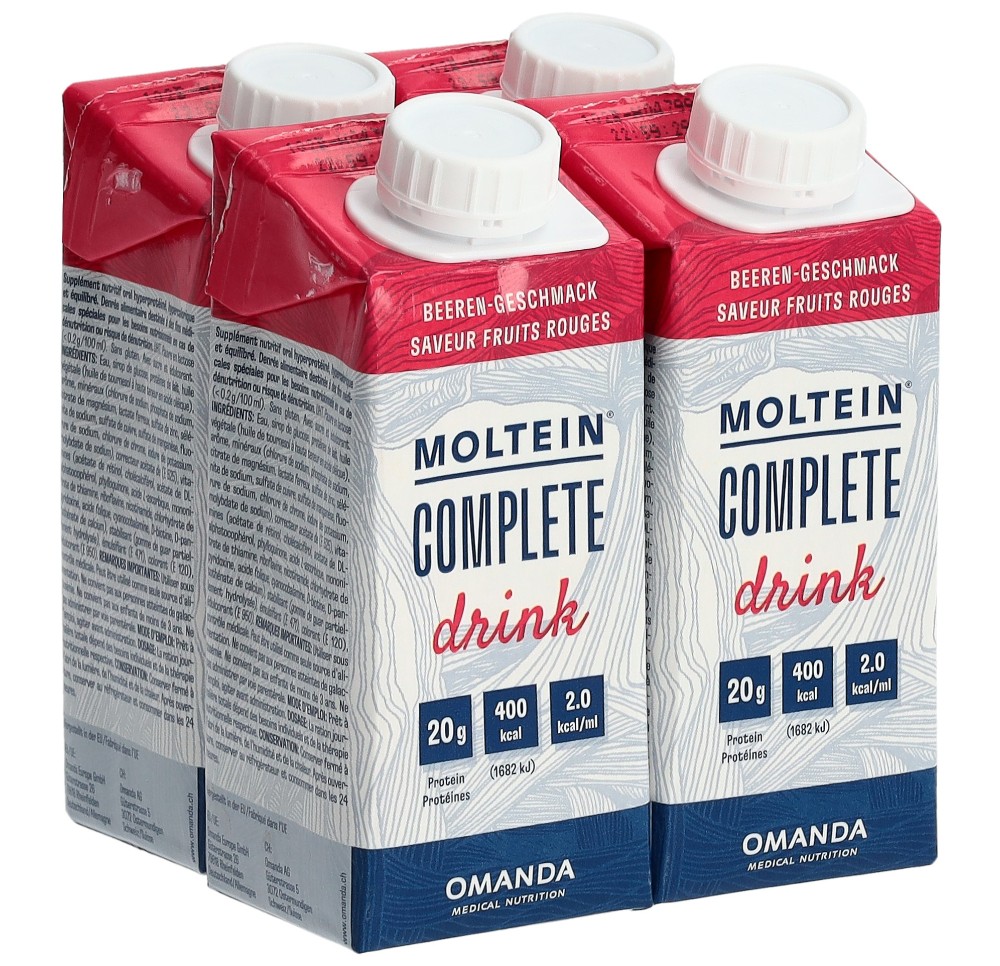 MOLTEIN Complete Drink fruits roug 4 tétra 200 ml