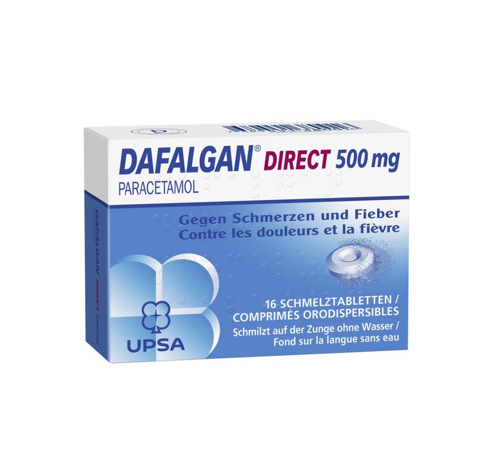 DAFALGAN Direct cpr orodisp 500 mg bte 16 pce