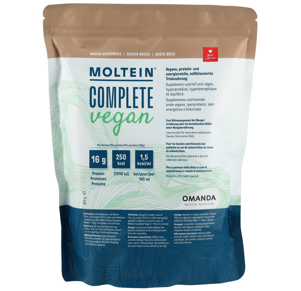 MOLTEIN Complete végan mocca sach 870 g