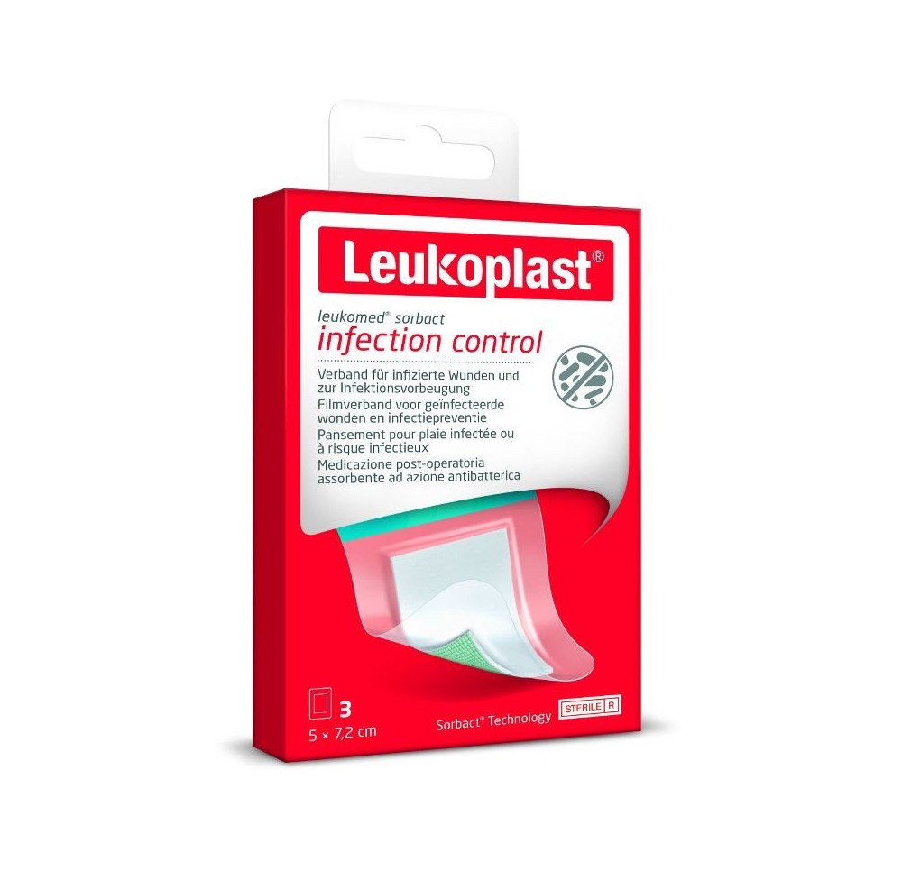 LEUKOPLAST Leukomed Sorbact 7.2x5cm st 3 pce