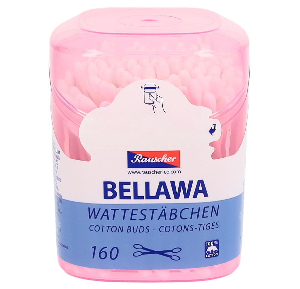 BELLAWA coton-tiges boîte ronde 160 pce