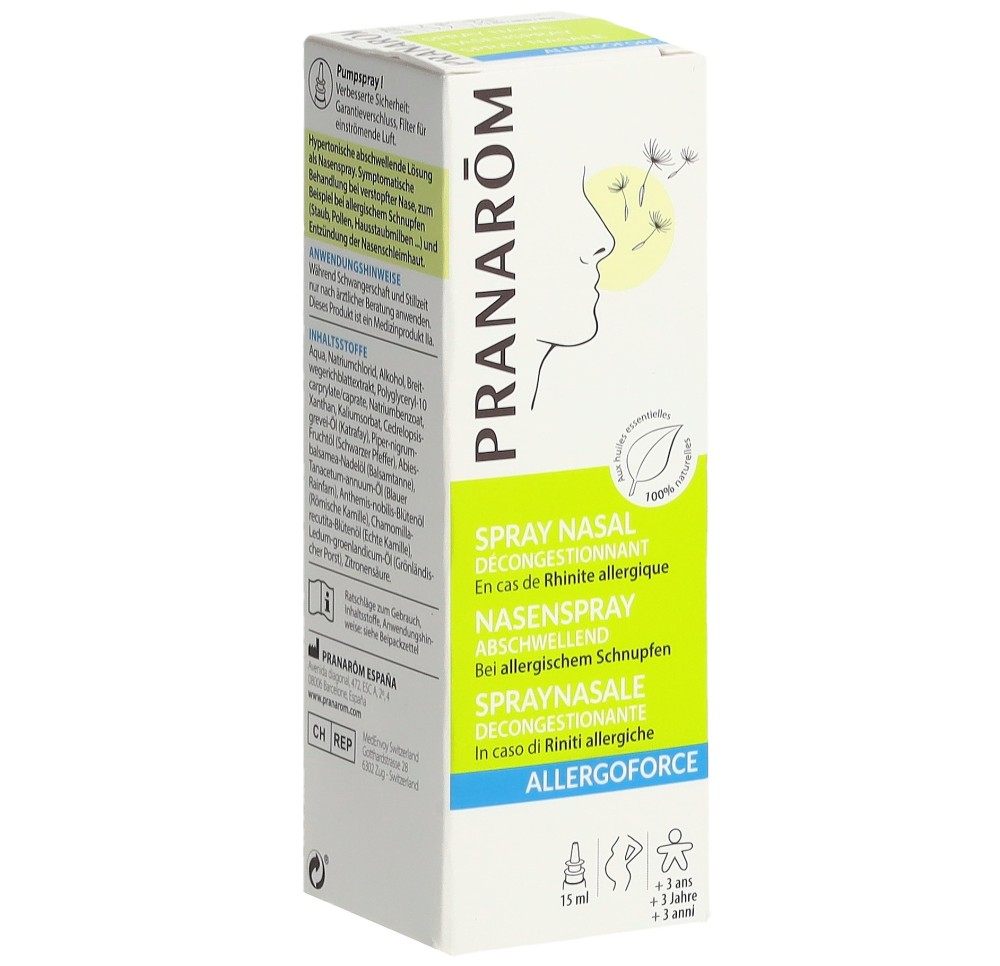 PRANAROM Allergoforce spray nasal décong bio 15 ml
