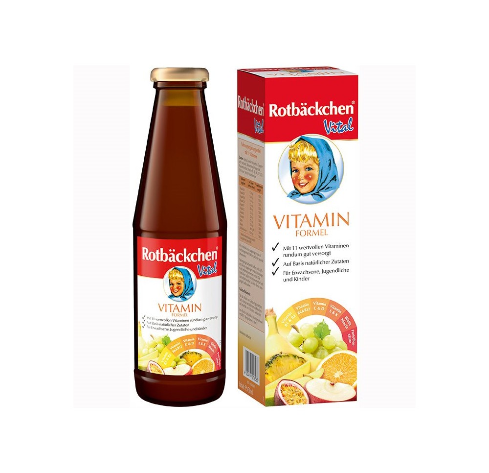 RABENHORST Rotbäckchen vitale form vitamini 450 ml