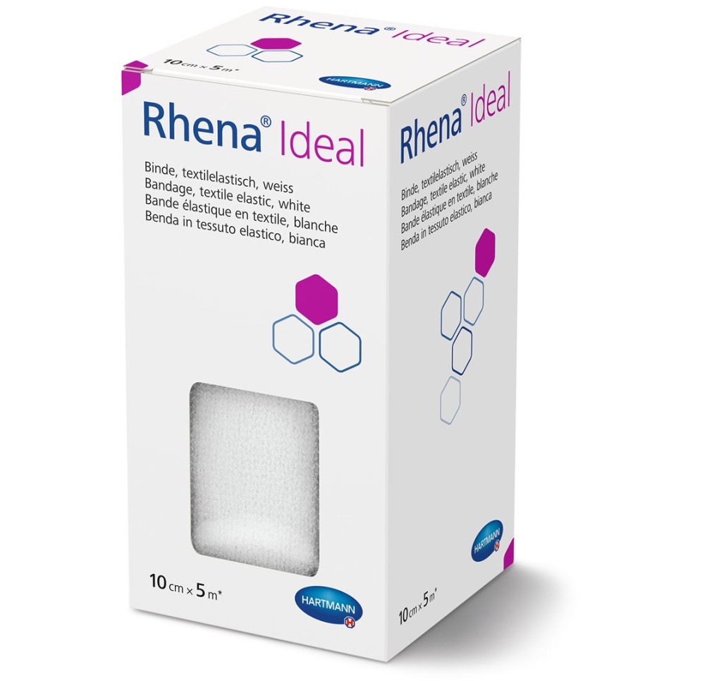 RHENA Ideal bande élastique 10cmx5m bla n