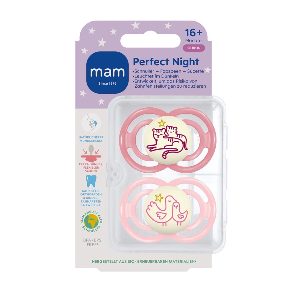 MAM Perfect Night lolette sil 16-36m Girl 2 pce