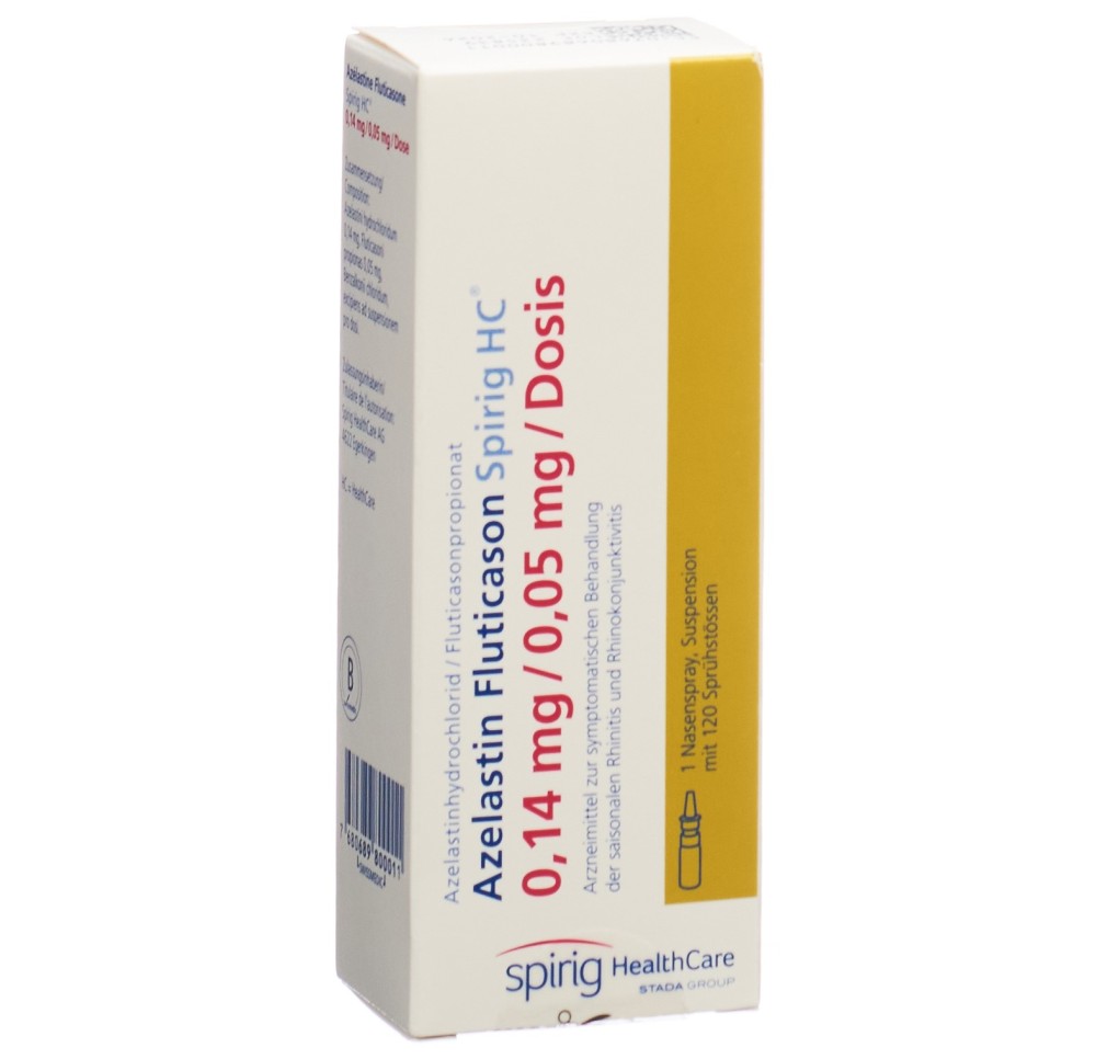 AZELASTINE FLUTICASO Spirig HC 0.14/0.05mg 120 dos