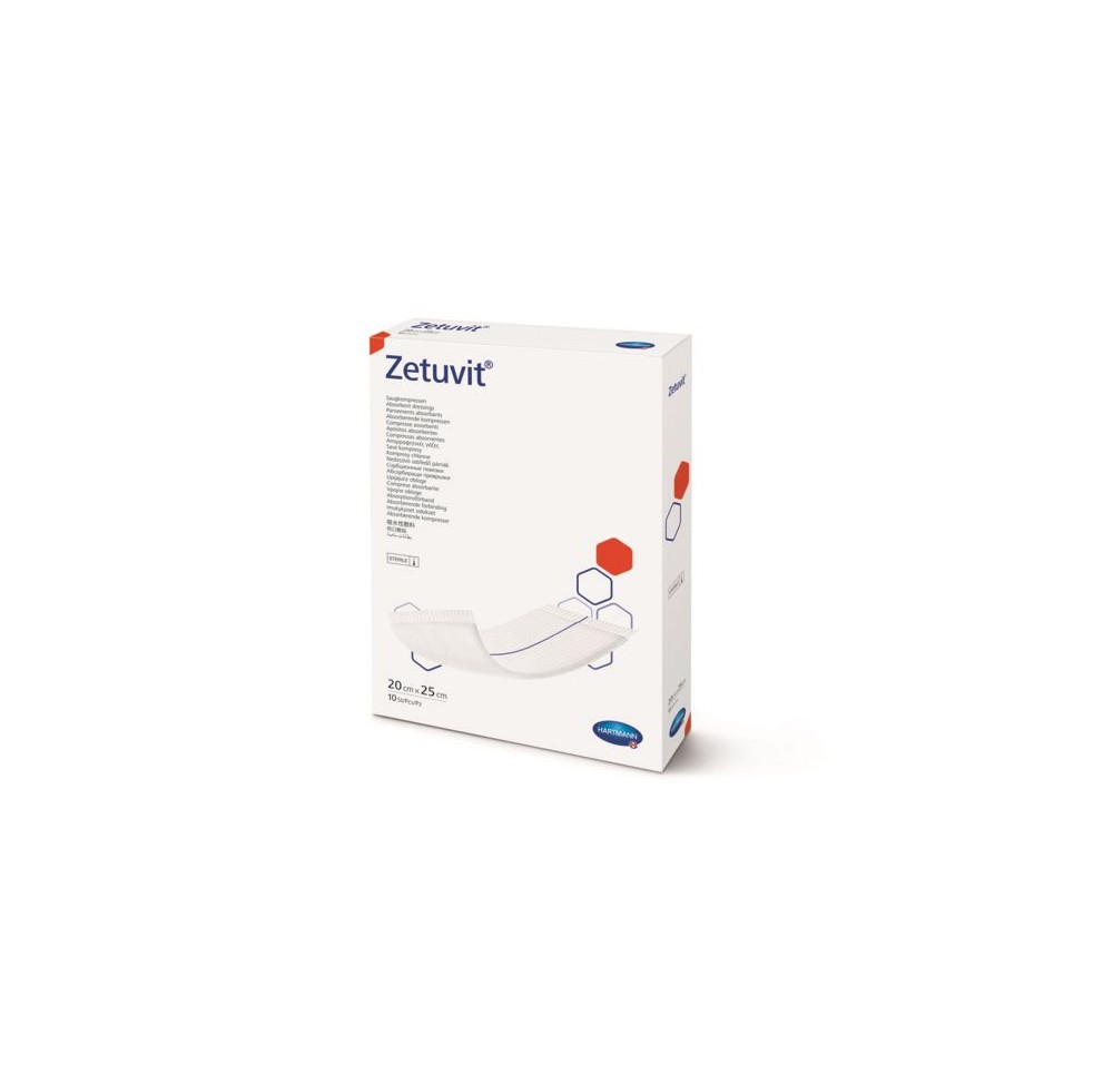 ZETUVIT compresse absorbante 20x25cm stér 10 pce