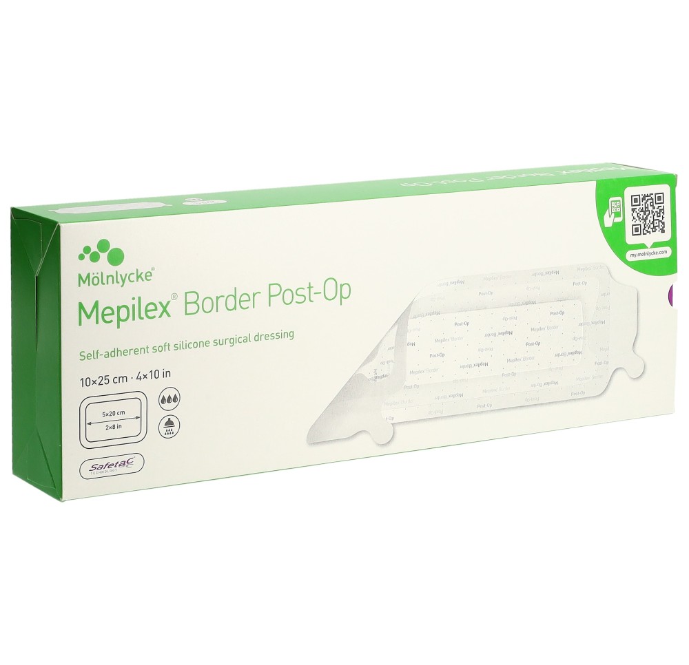 MEPILEX Border Post OP 10x25cm (nouv) 10 pce