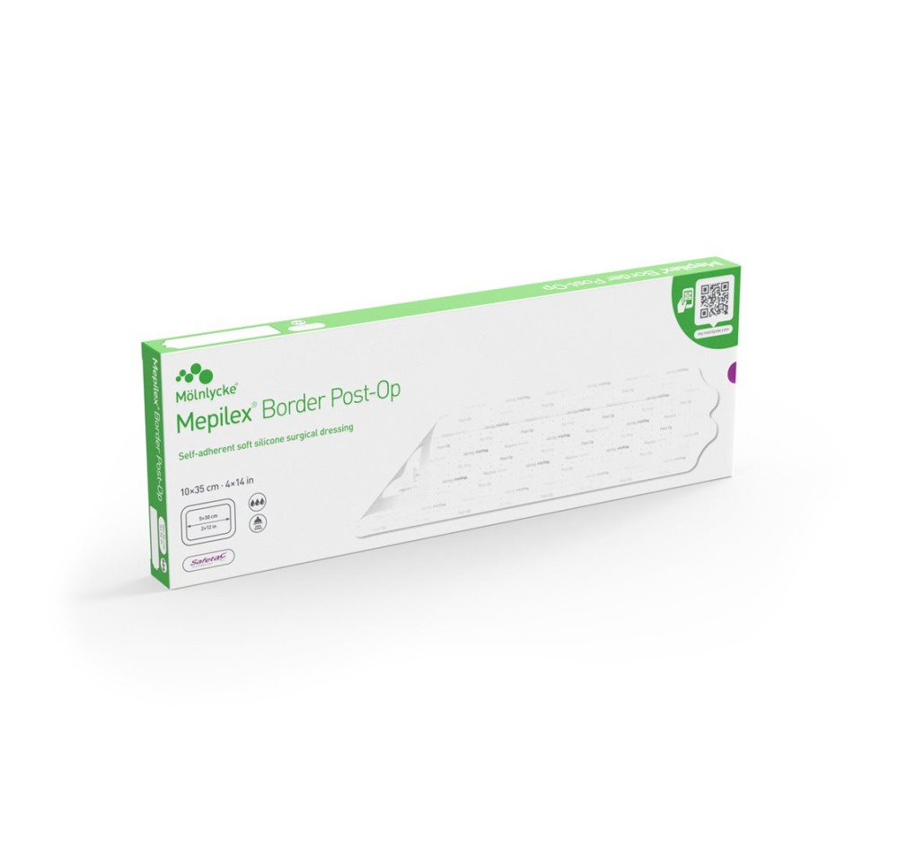 MEPILEX Border Post OP 10x35cm (nouv) 5 pce
