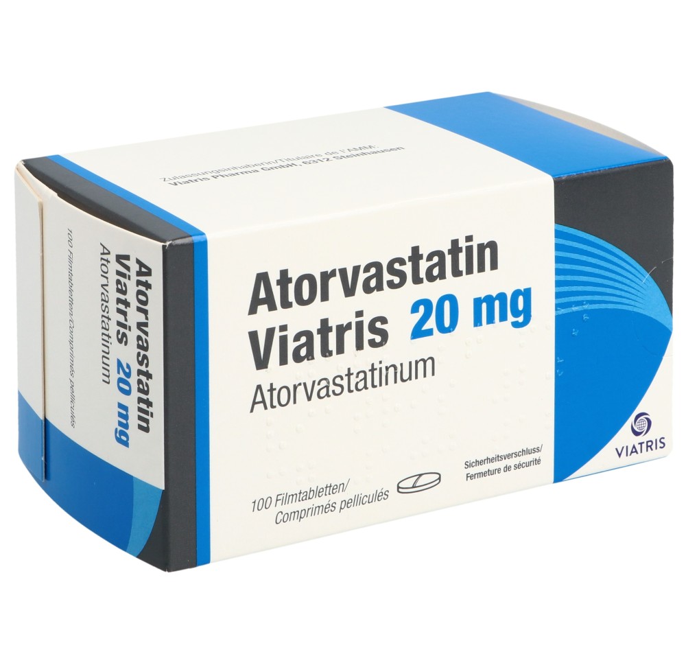 ATORVASTATIN Viatris cpr pell 20 mg 100 pce