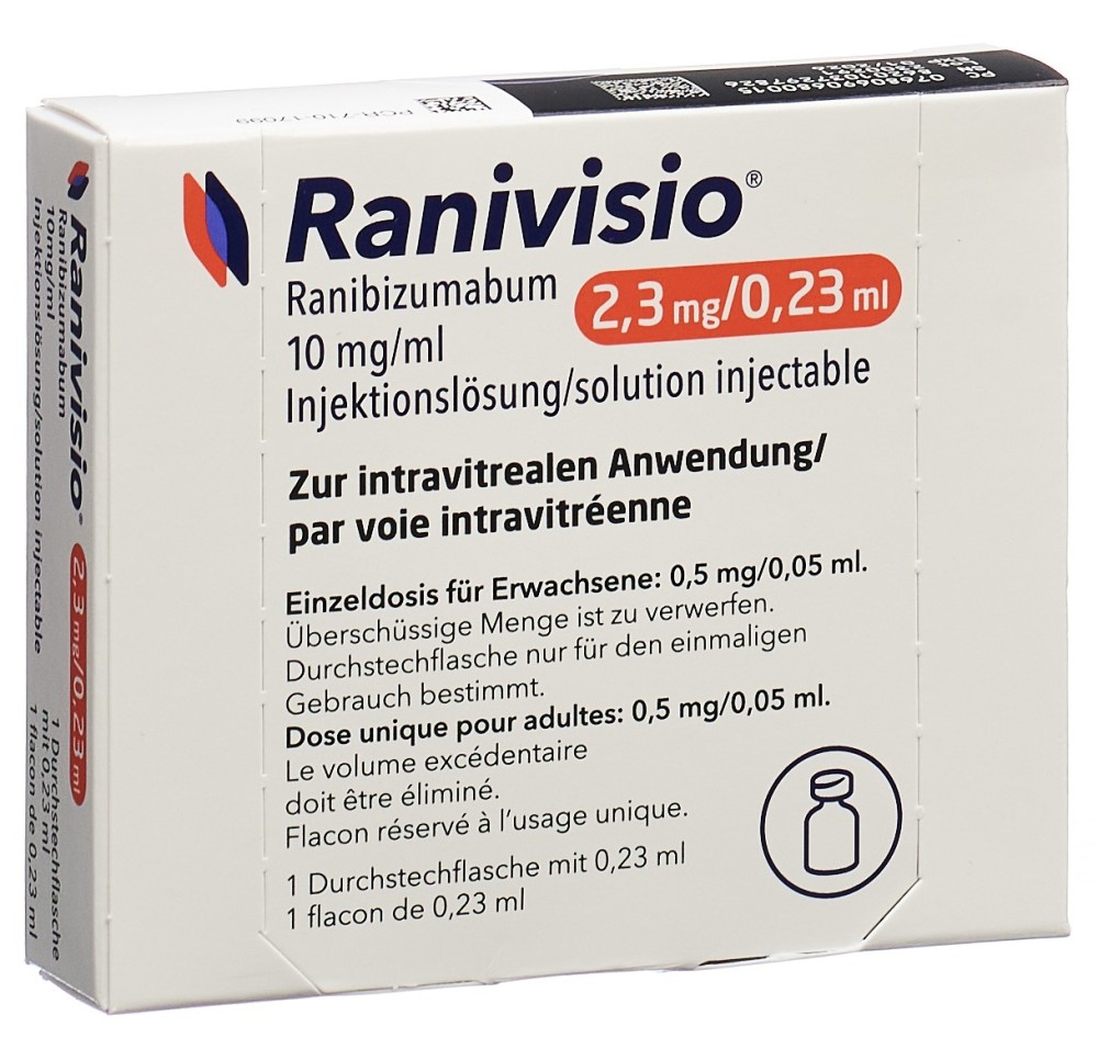 RANIVISIO sol inj 2.3 mg/0.23ml flac 0.23 ml