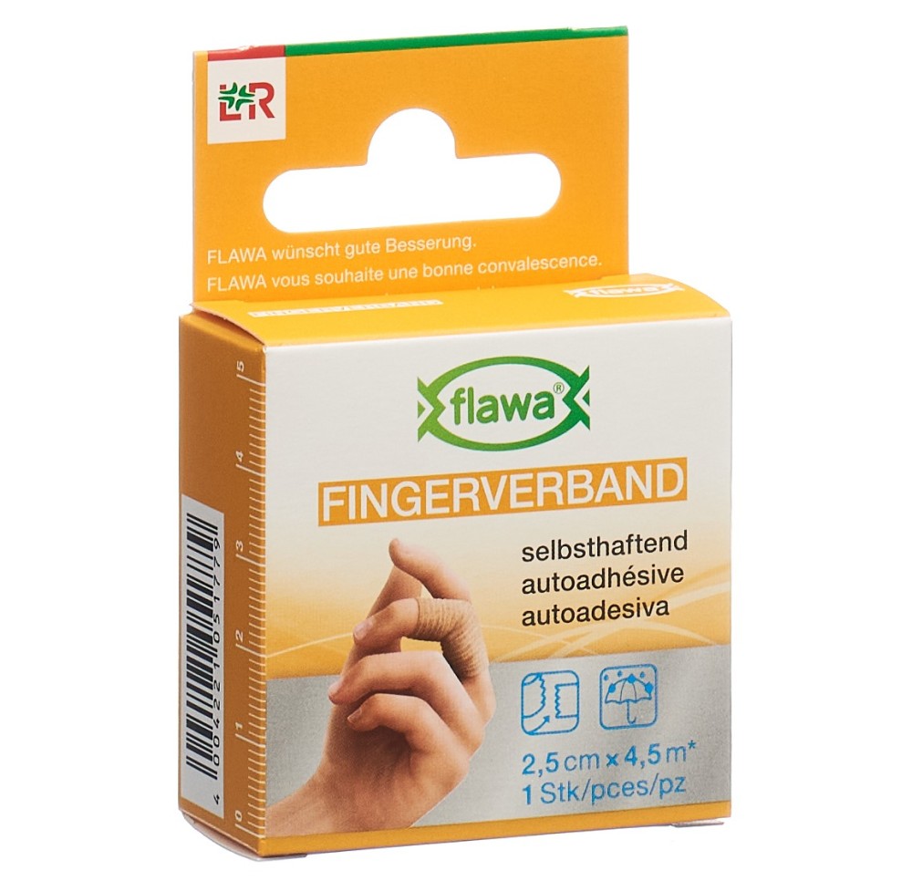 FLAWA Bande pour doigt autoadhésive 2.5cmx4.5m ch
