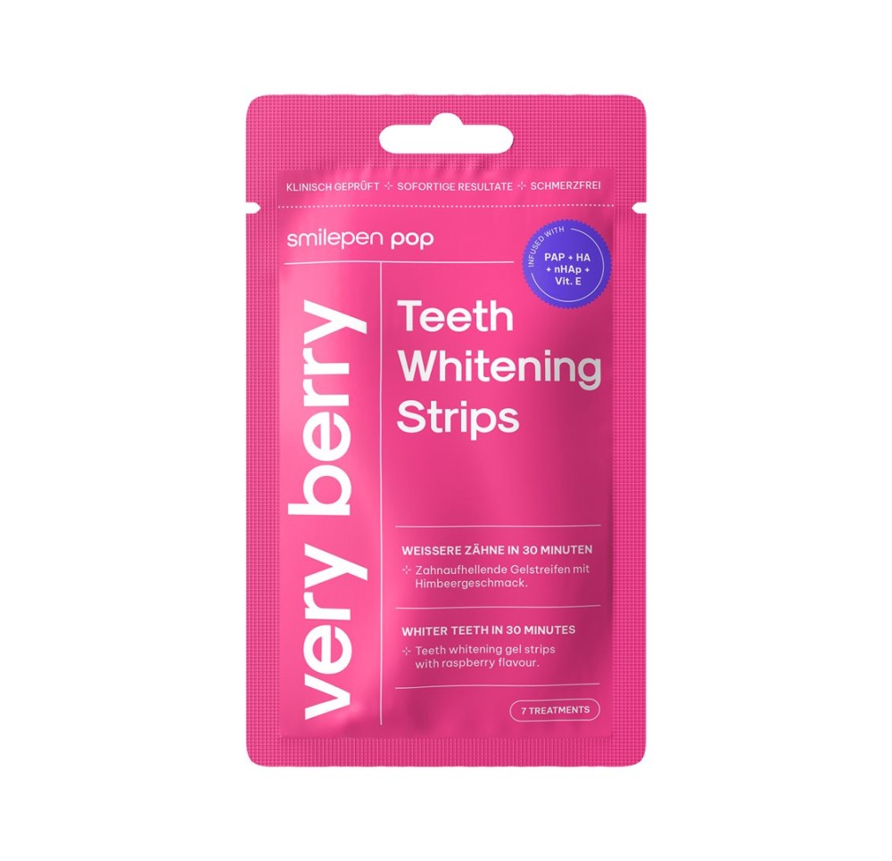 SMILEPEN Pop Teeth Whit Strips Ve Ber 7 x 2 pce