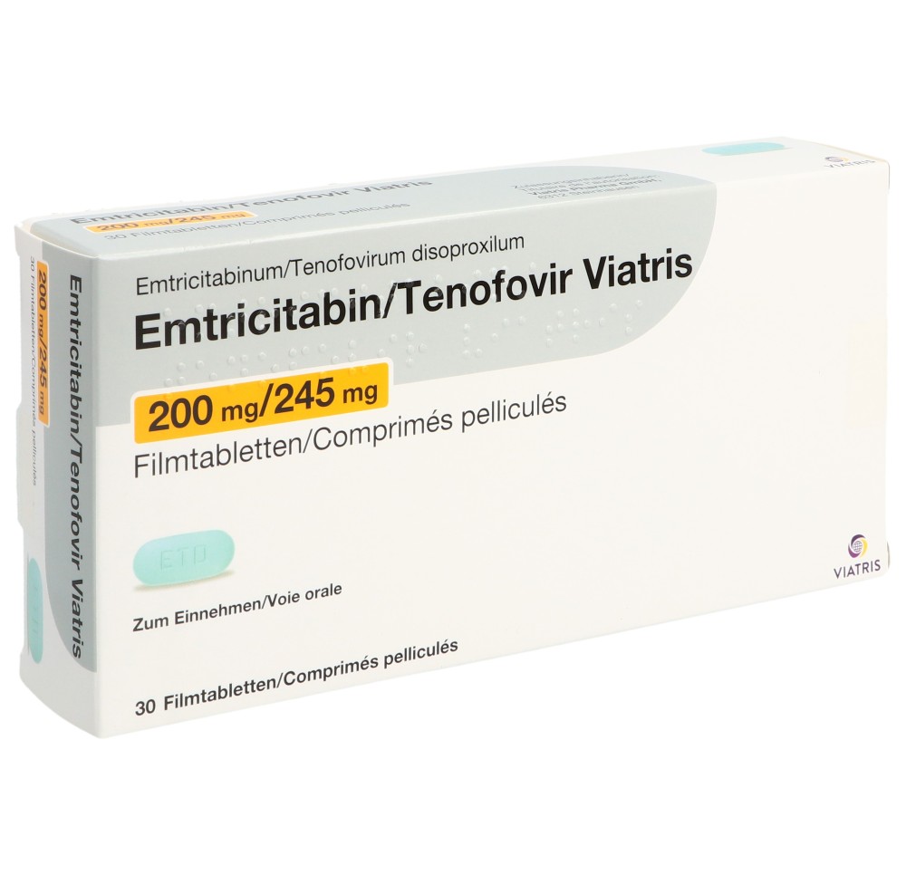 EMTRICITABIN TENOF Viatris cpr pell 200/245 30 pce