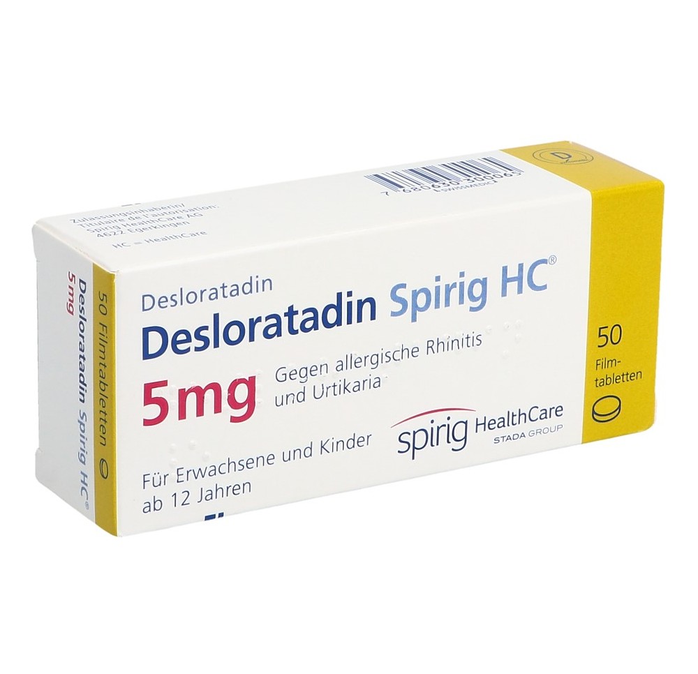 DESLORATADINE Spirig HC cpr pell 5 mg 50 pce