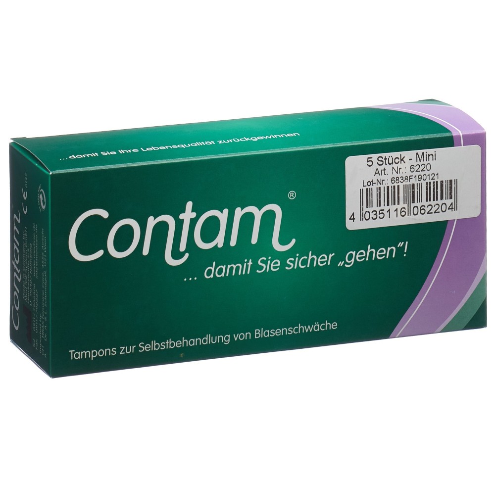 CONTAM tampon vaginal 22mm mini 5 pce